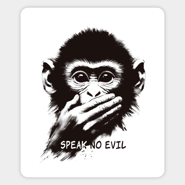 speak no evil Magnet by CreativeSage